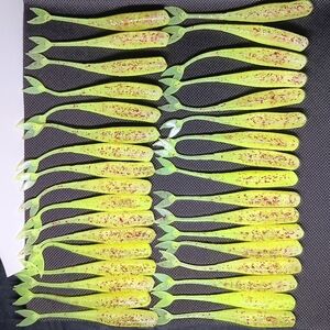 (48)6th Sense Juggle Minnow 3.8 Exclusive Color Chartreuse Sparkle Saltwater New